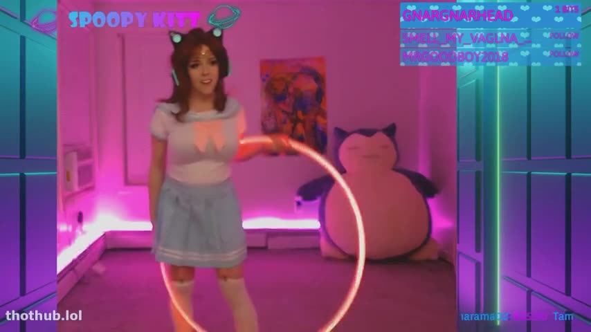 OnlyFans leaked Spoopykitt Tiktok Hoop Girl on HDthot