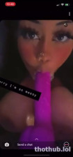 Big titty Snapchat babe makes a mess