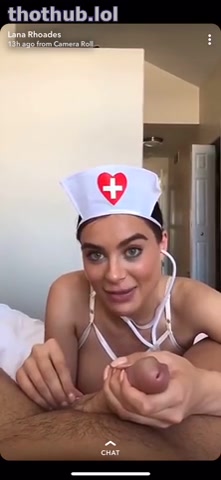 OnlyFans leaked Lana Rhoades snapchat maid cosplay sex and handjob on HDthot