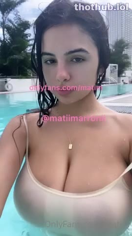 OnlyFans leaked Mati has a wet t shirt contest in public pool on HDthot