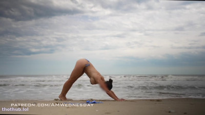 AmWednesday - Beach Nude Yoga