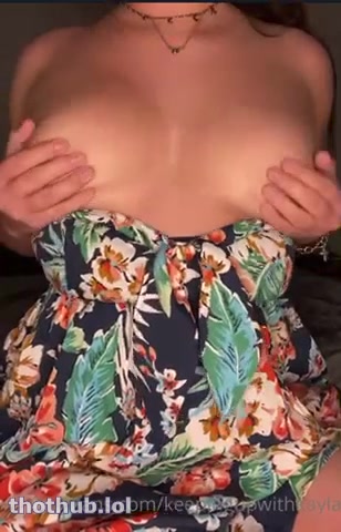 OnlyFans leaked Kaykookiedough play with her tits on HDthot
