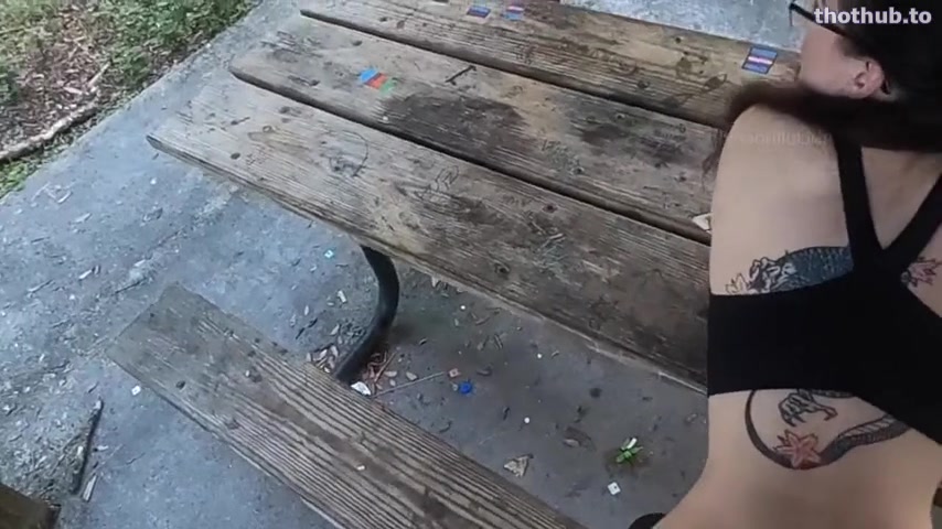 OnlyFans leaked thegorillagrip - Public Bench Fuck on HDthot