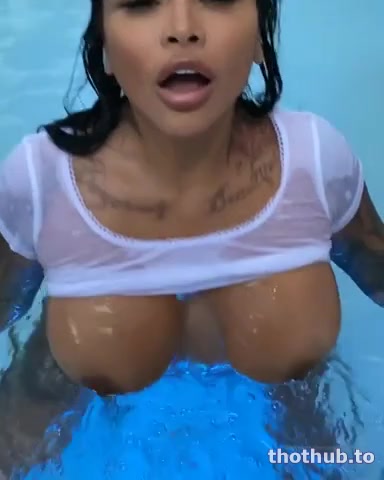 OnlyFans leaked Brittanya Razavi (8) Poolside Blowjob + Facial on HDthot