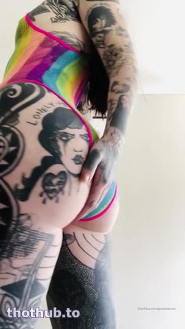 OnlyFans leaked Grace Neutral twerking in colorful lingerie on HDthot