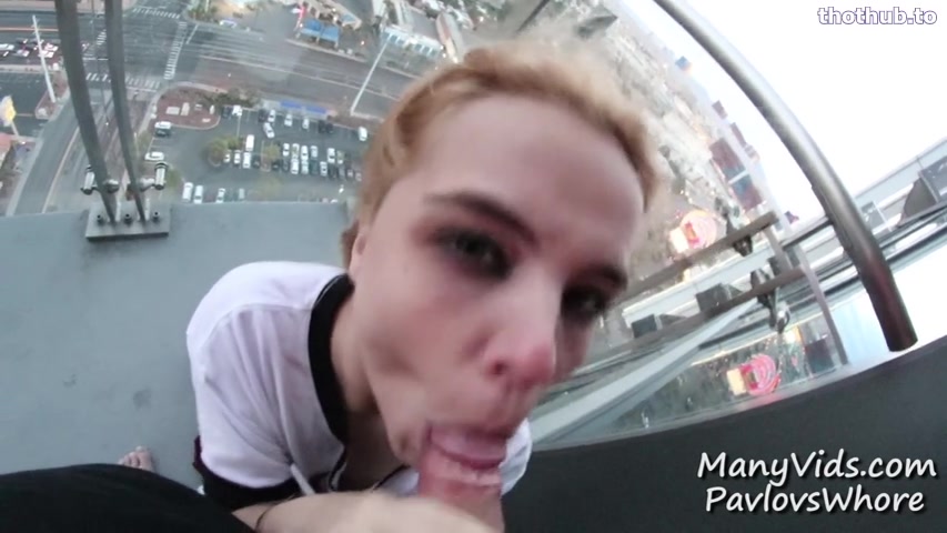 PavlovsWhore OnlyFans leaked PavlovsWhore - Balcony Blowjob and Facial on HDthot