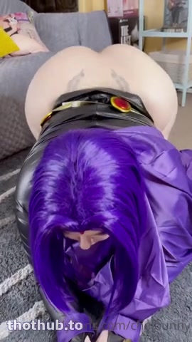 OnlyFans leaked Chelhellbunny Raven kiss and twerk on HDthot