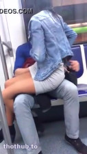 Drunk couple getting frisky on a train