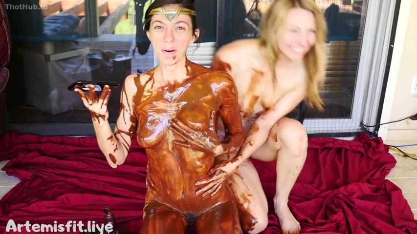 OnlyFans leaked Artemisfit Hershey's Syrup Bath on HDthot