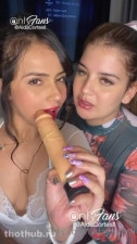 Isabela Ramirez and Aida Cortez II,  dildo sucking