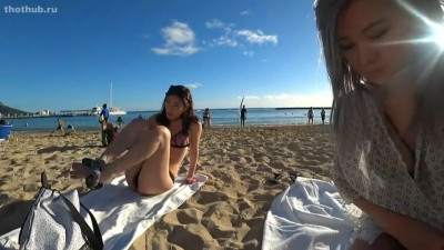 Becca & Hafu - Sexy Bikini Beach Videos (Video 2)