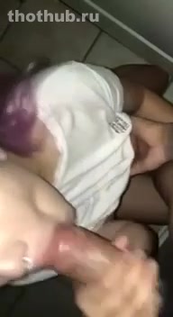 OnlyFans leaked Slut sucks dick at bathroom party on HDthot