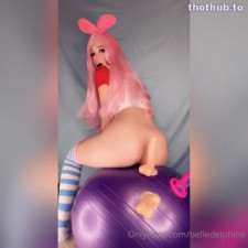 Belle Delphine Riding a Ball