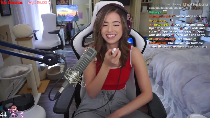 Pokimane OnlyFans leaked POKIMANE CUM ALL THE WAY DOWN THE BACK OF MY THROAT on HDthot