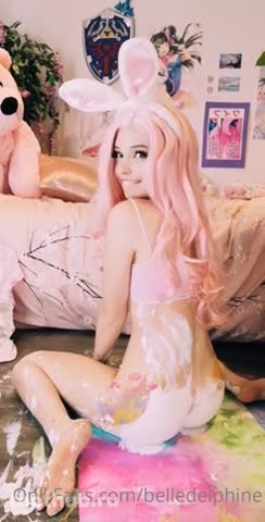 Belle Delphine OnlyFans leaked Belle Delphine Ass Painting Set Leaked (Video 4) on HDthot