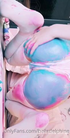 Belle Delphine OnlyFans leaked Belle Delphine Ass Painting Set Leaked (Video 2) on HDthot