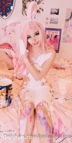 Belle Delphine OnlyFans leaked Belle Delphine Ass Painting Set Leaked (Video 1) on HDthot