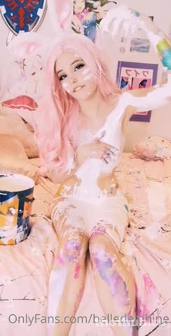 Belle Delphine OnlyFans leaked Belle Delphine Ass Painting Set Leaked (Video 1) on HDthot