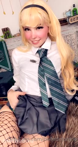 Belle Delphine OnlyFans leaked Belle Delphine Hogwarts Student Set (Video 8) on HDthot