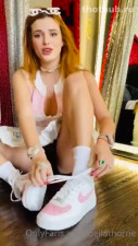 Bella Thorne Tying Her Shoes Upskirt Video (Video 1)