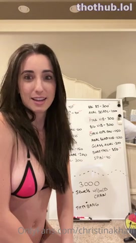 OnlyFans leaked Christina Khalil Live Anal Buttplug Pussy And Nipple Slip Onlyfans Leak on HDthot