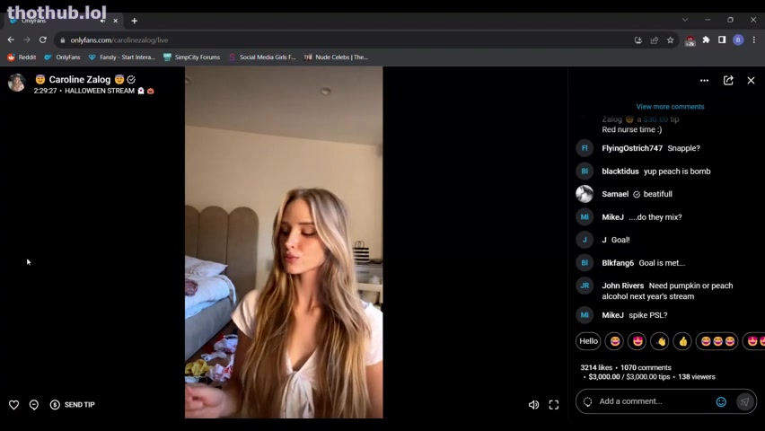 OnlyFans leaked Caroline Zalog Livestream on HDthot