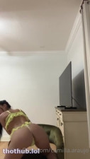 Camilla Araujo Blowing Dildo