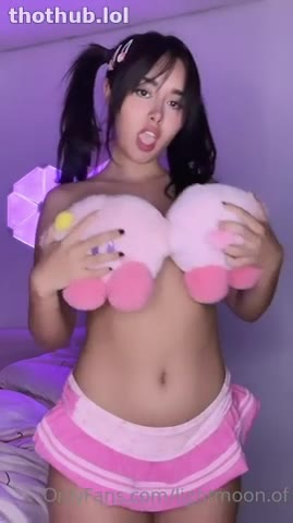 OnlyFans leaked Xlightmoonx Topless With Plushies Covering Her Nipples on HDthot