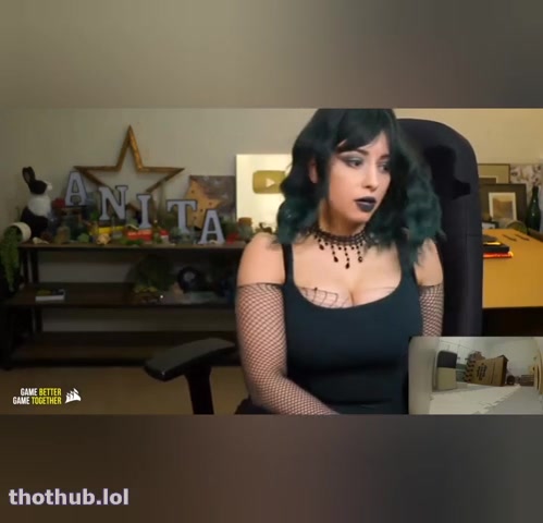 OnlyFans leaked Sweet Anita Tits Jiggle Sexy Goth Twitch Clip on HDthot