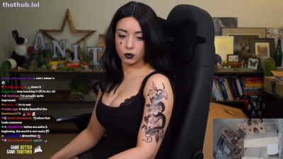 Sweet Anita Sexy Tight Black Dress Charity Stream Twitch Clip