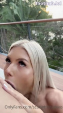 Scarlettkissesxo - Balcony Fuck