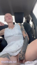 TikTik Star Xovalerie5150 Masturbates in Car _ Premium Onlyfans Leak