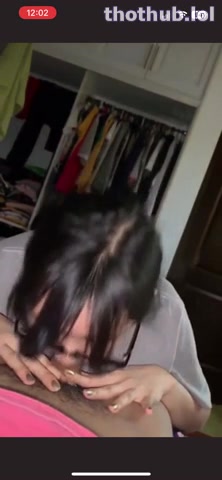 OnlyFans leaked Asian cutie giving head on HDthot