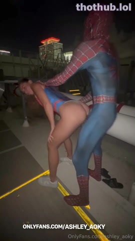 OnlyFans leaked Ashley Aoky Spiderman Sextape on HDthot