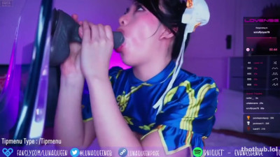 Lunaqueeeen - Chunli Cosplay Camshow 2