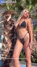 Beth Lily bikini boobs outdoor