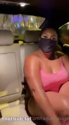 OnlyFans leaked Raquel savage masterbates in uber on HDthot