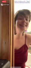 Girl flashes tits in mirror tiktok live