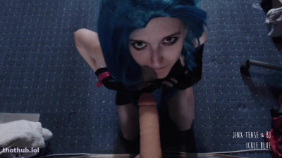 Babby_Blue Jinx blowjob and tease