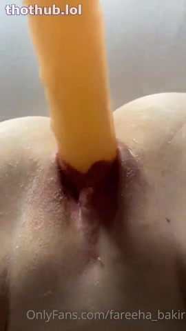 OnlyFans leaked Fareefa_bakir OF dildo closeup on HDthot