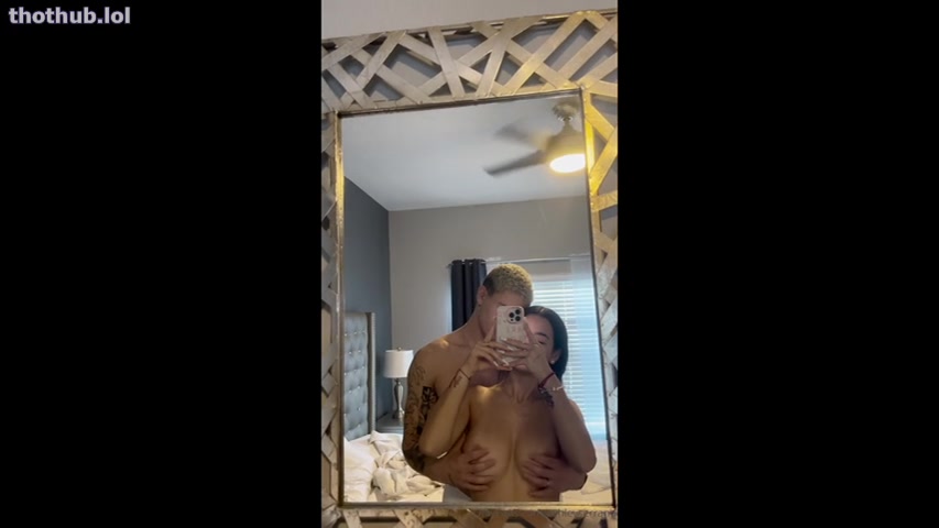 OnlyFans leaked Ashley Serrano boobs in mirror BG on HDthot