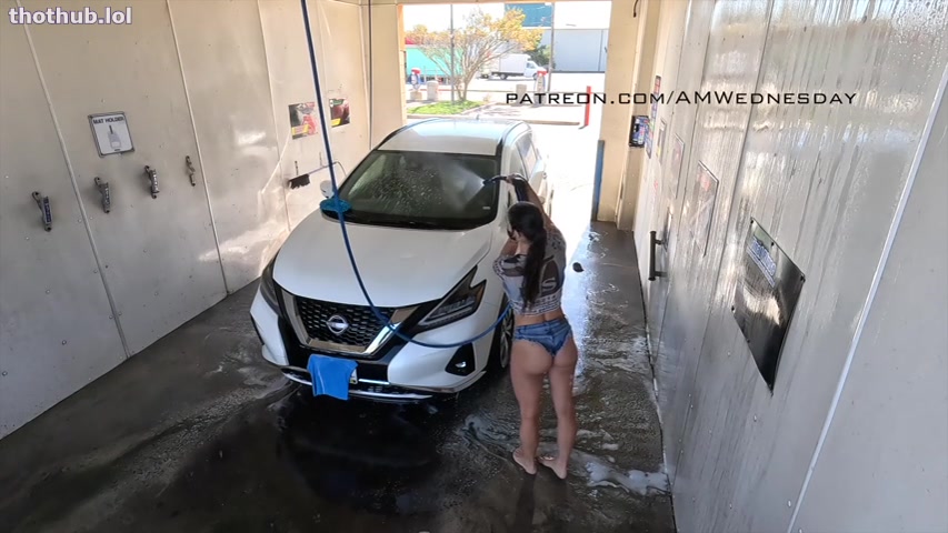 OnlyFans leaked AmWednesday - Car Wash Pt 2 (Exterior 'Security Camera Angle') on HDthot