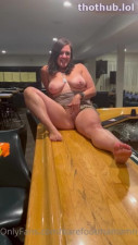 Drunk Masturbation On A Bar