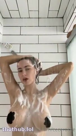 OnlyFans leaked Cecilia Rose Tits frontal shower with pasties on HDthot