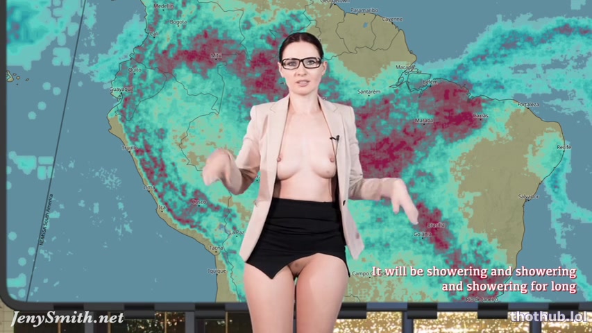 Jeny Smith OnlyFans leaked Jeny Smith Erotic Accurate Weather Forecast on HDthot