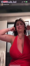 Colleen Sheehan's big titties pop out of dress