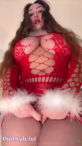 OnlyFans leaked Louisa Khovanski red dress finger fuck pussy slip on HDthot