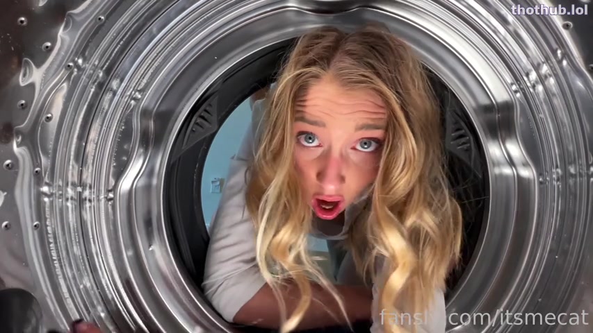 OnlyFans leaked ItsMeCat - Stuck In The Washing Machine on HDthot