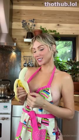 OnlyFans leaked Sara Jean Underwood Suckin' on Bananas & Cucumber on HDthot