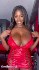 ellietheempress red latex lingerie part 1